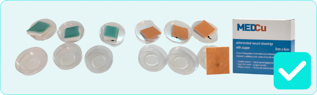 MedCu reduces bacteria