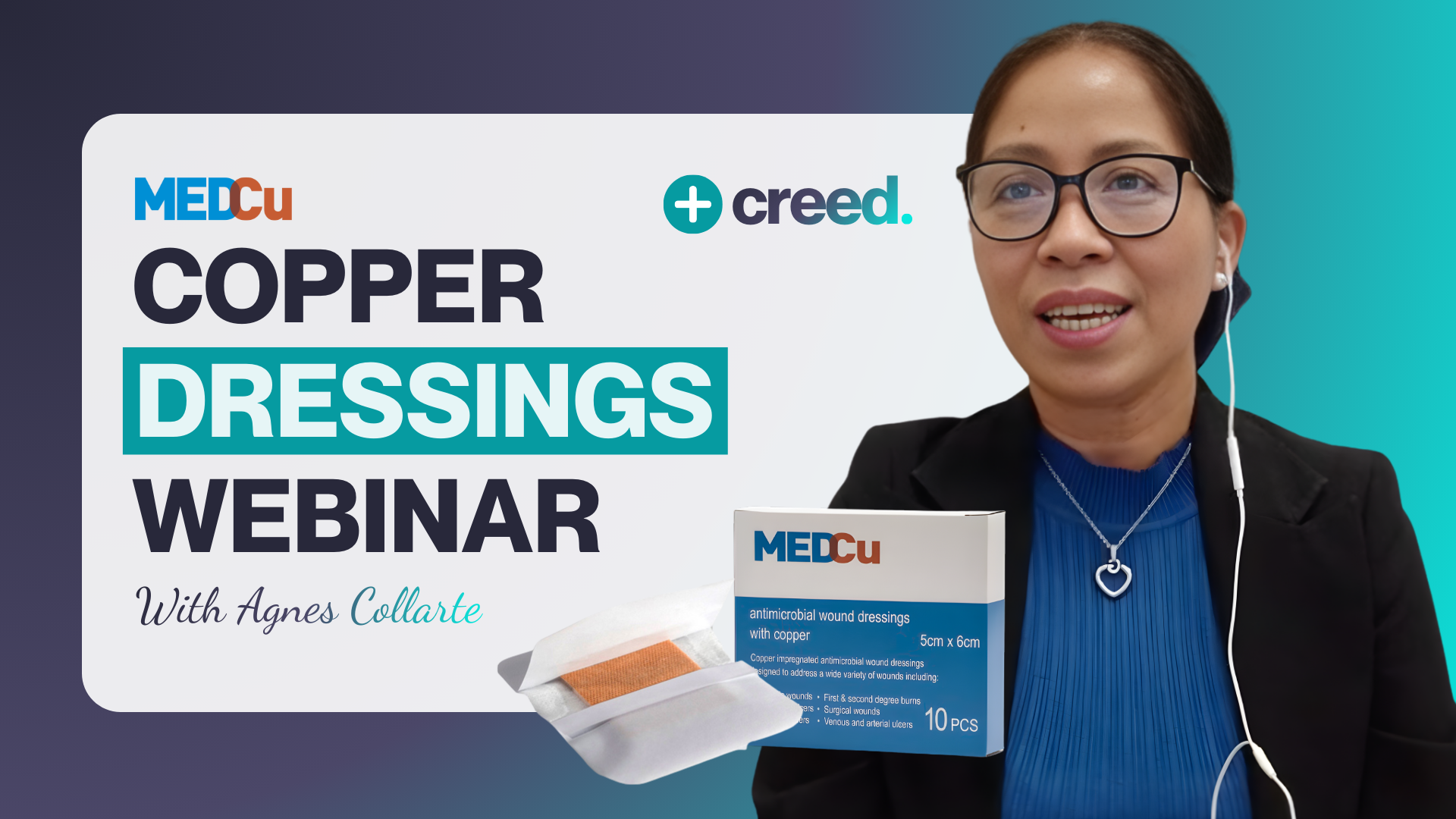 MedCu Copper Dressings Webinar with Agnes Collarte